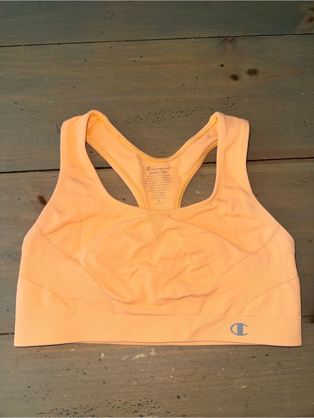 Champion Racerback Sports Bra - Light Peach